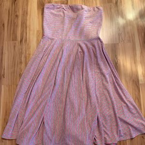 Knit A-line tube dress